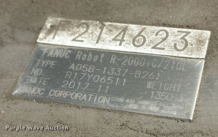 image for item NQ9082 (2) 2017 Fanuc R-2000iC six-axis robots