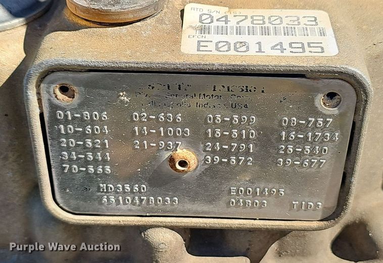 image for item OJ9091 (3) Allison transmissions