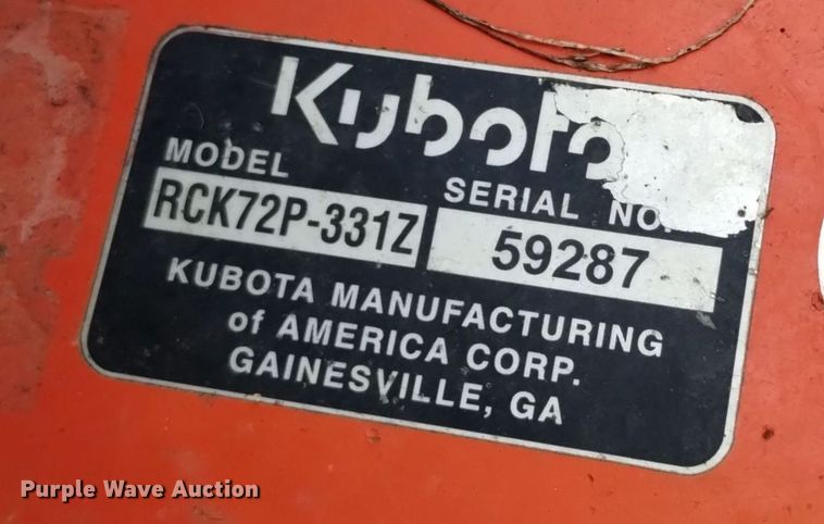 image for item OJ9907 Kubota ZD331 ZTR lawn mower