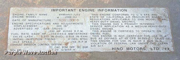 image for item DO2571 2009 Elgin Eagle street sweeper truck