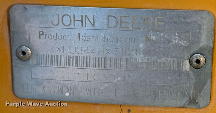 image for item DO7635 2000 John Deere 344H wheel loader