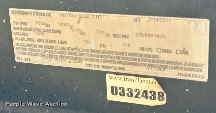 image for item DP5995 Vermeer LP855DT vacuum excavator