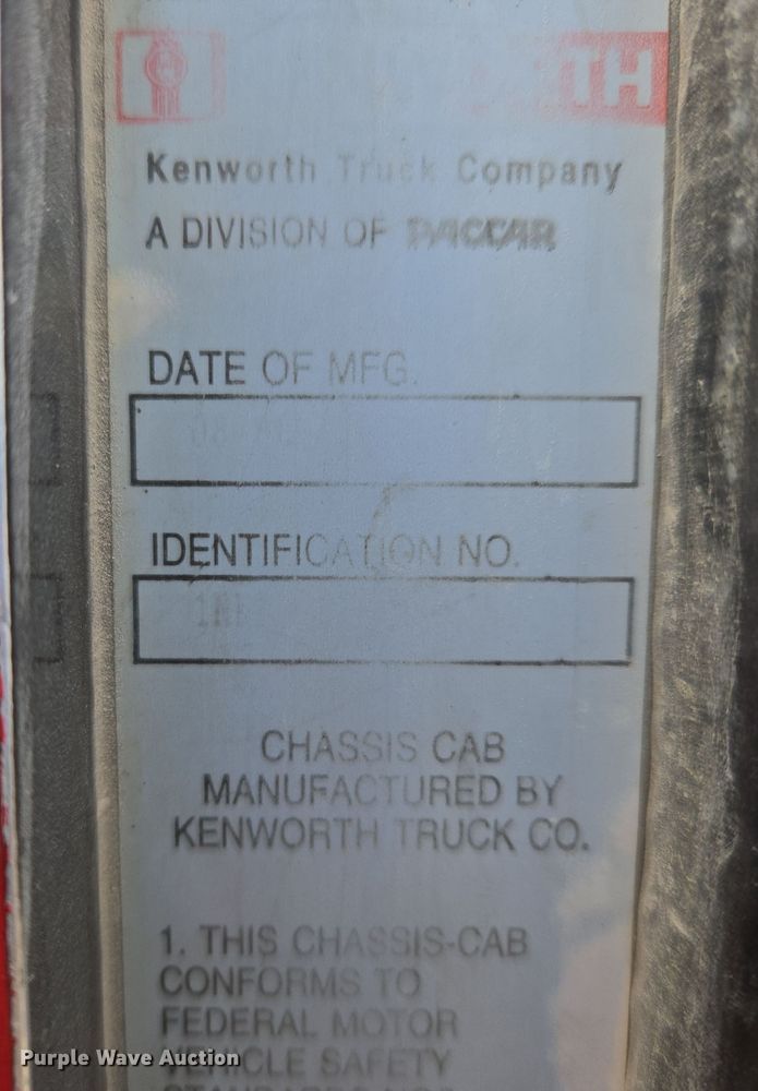 image for item DP6726 1999 Kenworth  T800 dump truck