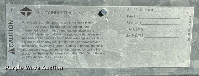 image for item DP6761 2014 Vorteq VTQ-TL3 crash attenuator trailer