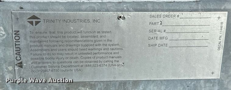 image for item DP6762 2014 Vorteq VTQ-TL3 crash attenuator trailer