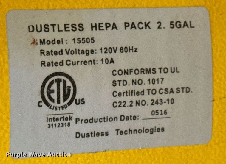 image for item DP6766 Hepa Pack (4) Hepa Pack dust collectors