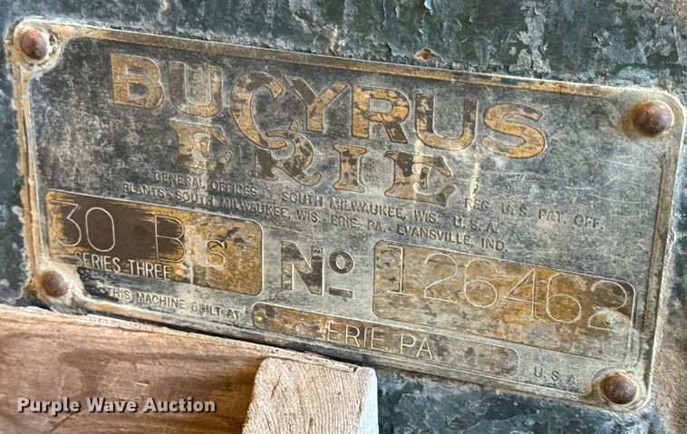 image for item DP6773 1965 Bucyrus-Erie 30-B Series Three crane