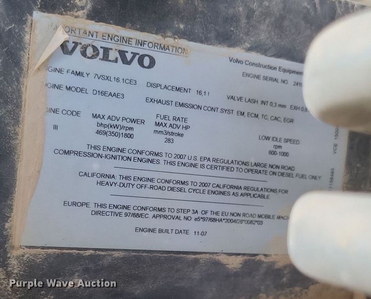 image for item DQ3748 2008 Volvo A40E haul truck