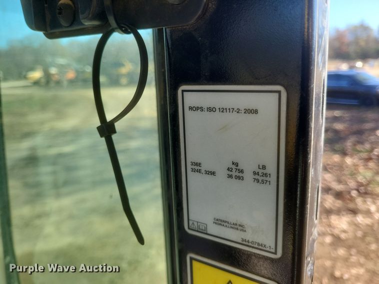 image for item DQ3753 2012 Caterpillar 336E L excavator