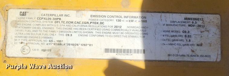 image for item DQ3753 2012 Caterpillar 336E L excavator