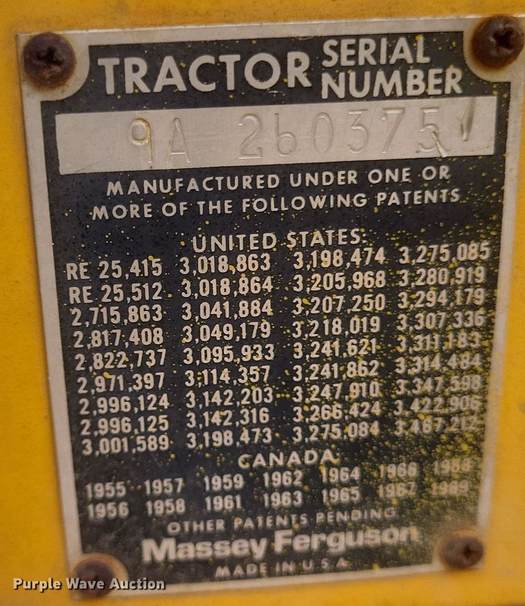 image for item DQ3804 1977 Massey Ferguson  30B industrial tractor