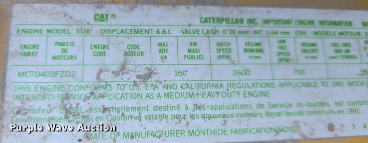 image for item DQ5309 1991 GMC Topkick C6500 dump truck