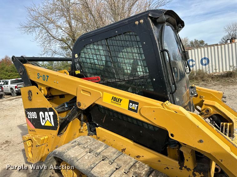 image for item DS3157 2015 Caterpillar 289D tracked skid steer loader