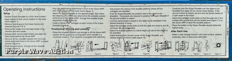 image for item DS3256 Genie Super straddle vertical lift attachment 