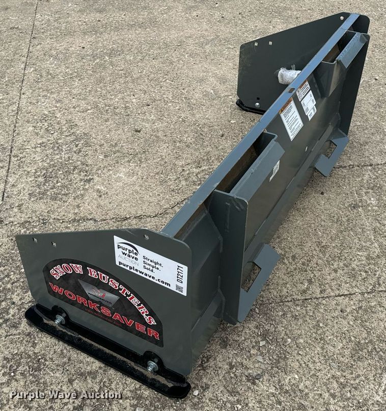 image for item DT2171 Worksaver SPS-2060R skid steer snow pusher