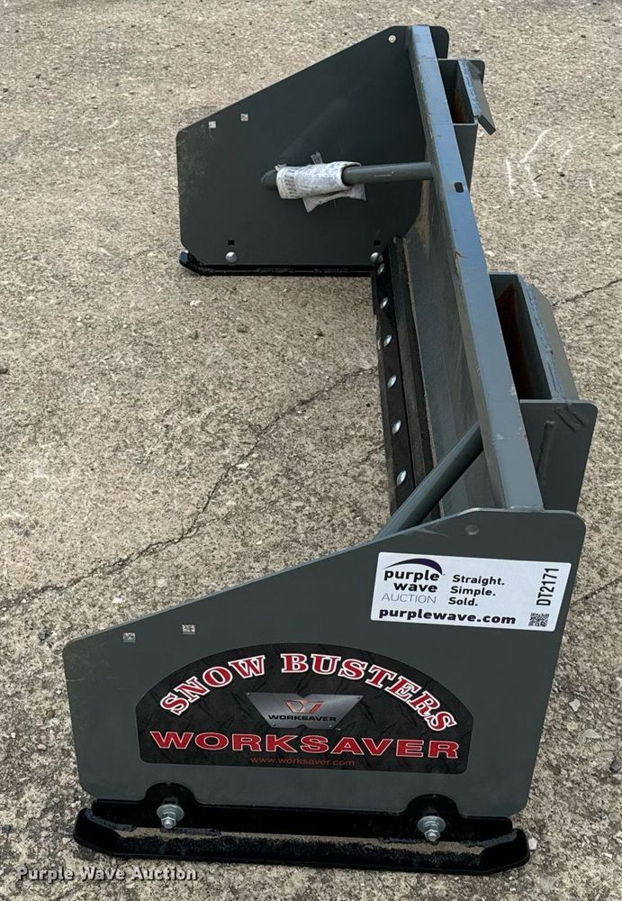 image for item DT2171 Worksaver SPS-2060R skid steer snow pusher