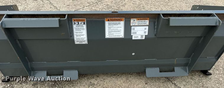 image for item DT2171 Worksaver SPS-2060R skid steer snow pusher