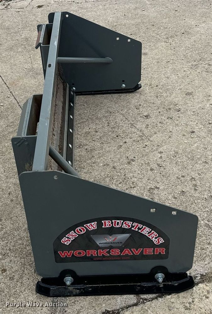 image for item DT2172 Worksaver SPS-2060R skid steer snow pusher