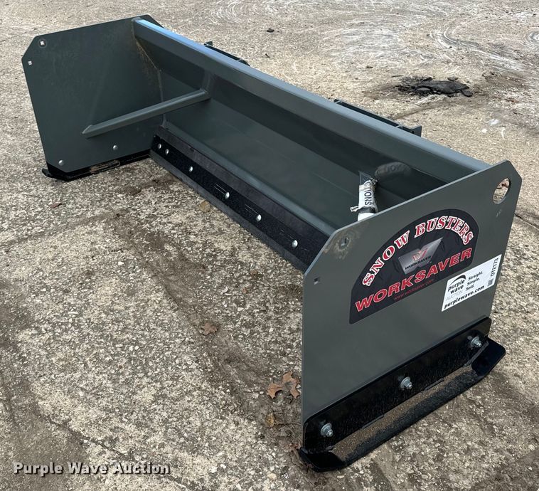 image for item DT2173 Worksaver SPS-2472R skid steer snow pusher