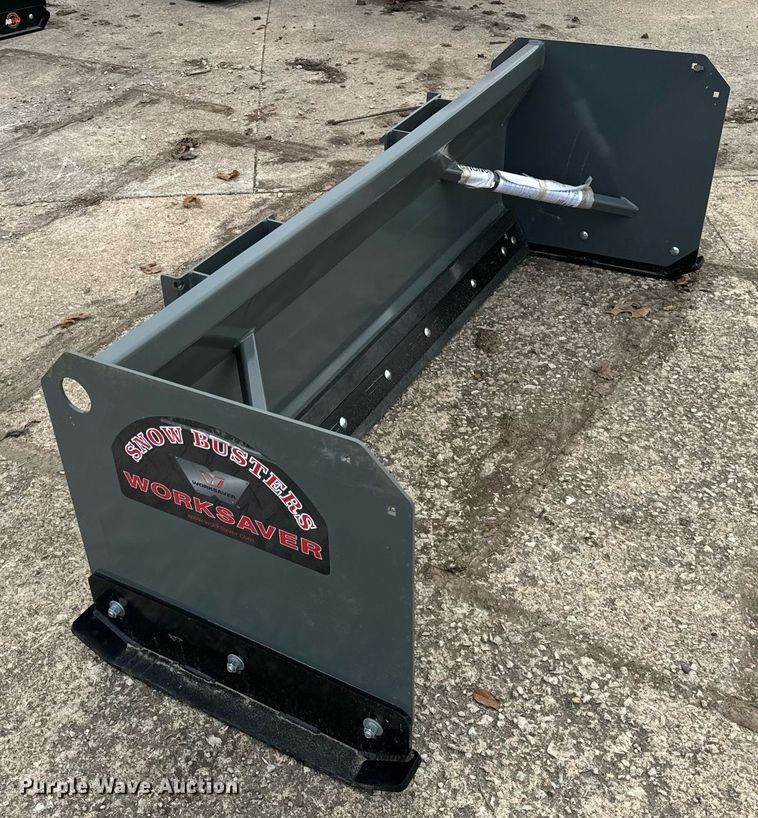 image for item DT2173 Worksaver SPS-2472R skid steer snow pusher