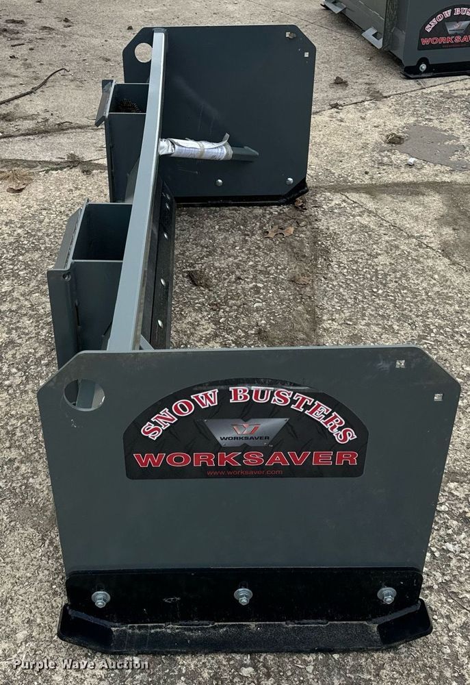 image for item DT2173 Worksaver SPS-2472R skid steer snow pusher