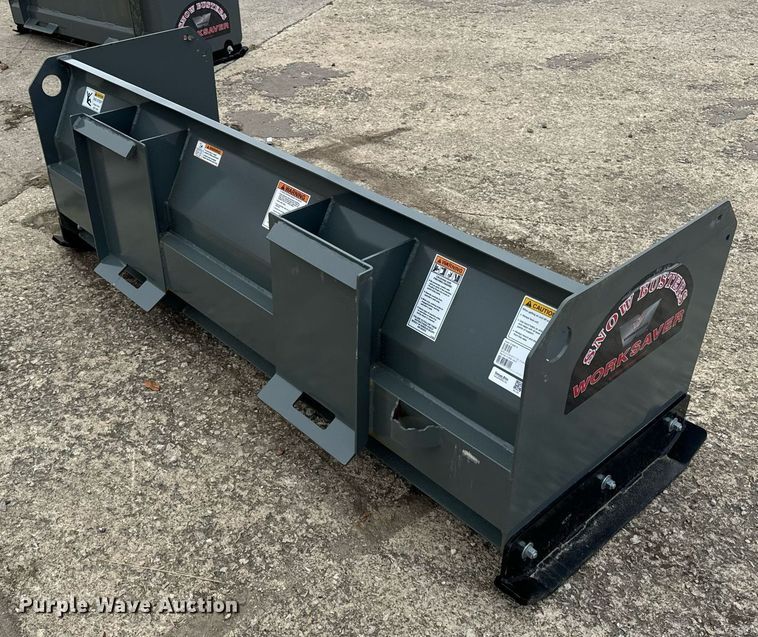 image for item DT2173 Worksaver SPS-2472R skid steer snow pusher