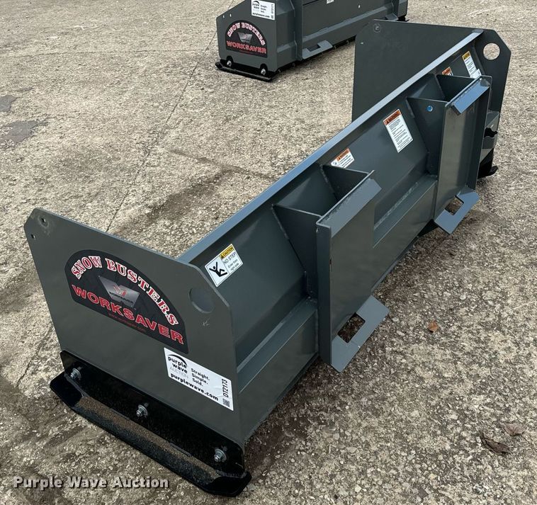 image for item DT2173 Worksaver SPS-2472R skid steer snow pusher