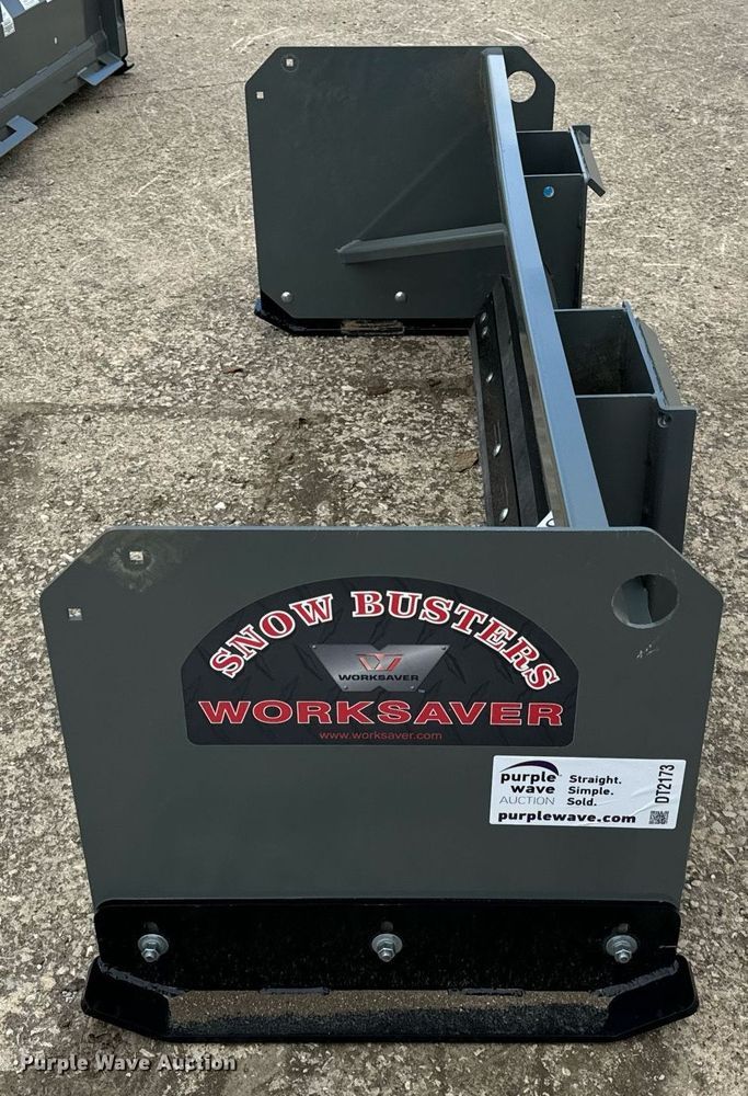 image for item DT2173 Worksaver SPS-2472R skid steer snow pusher