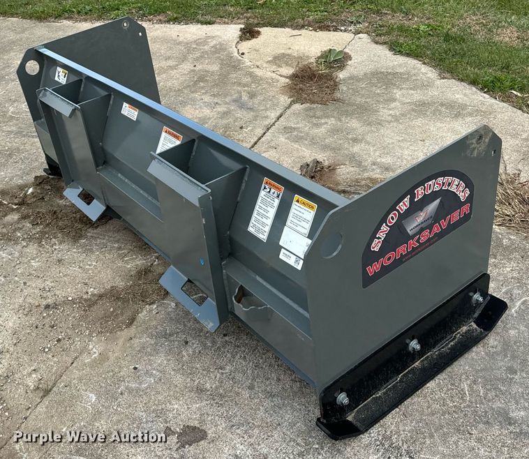 image for item DT2174 Worksaver SPS2472R skid steer snow pusher
