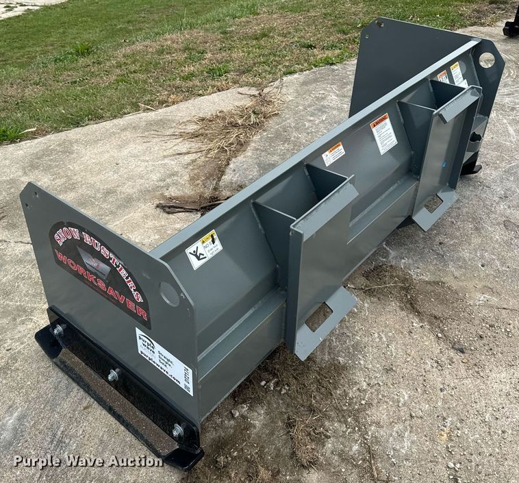 image for item DT2174 Worksaver SPS2472R skid steer snow pusher