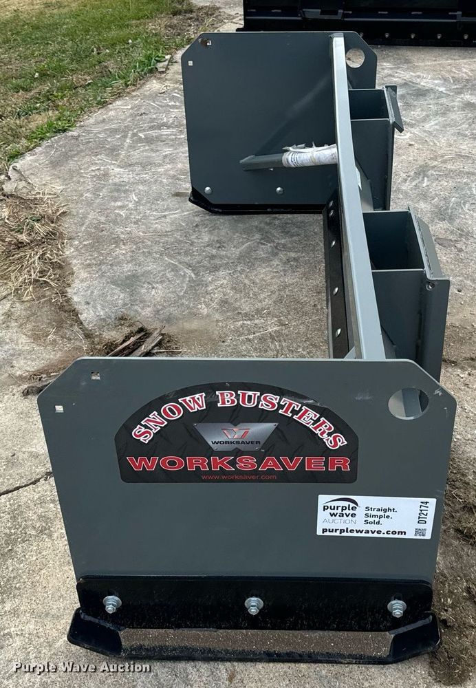 image for item DT2174 Worksaver SPS2472R skid steer snow pusher