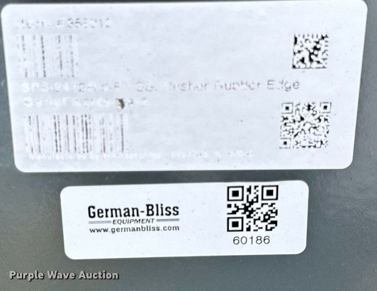 image for item DT2174 Worksaver SPS2472R skid steer snow pusher