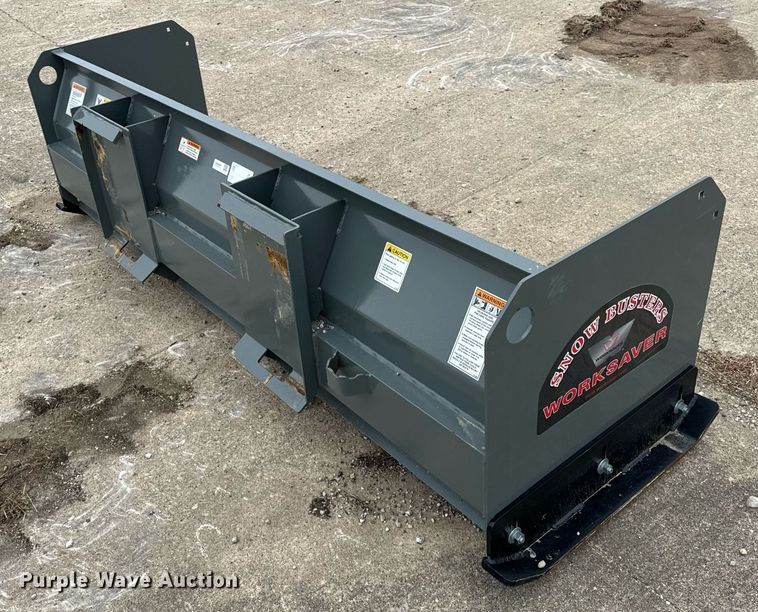 image for item DT2175 Worksaver SPS2484R skid steer snow pusher