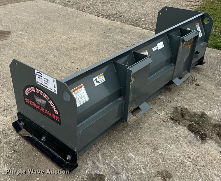 image for item DT2175 Worksaver SPS2484R skid steer snow pusher