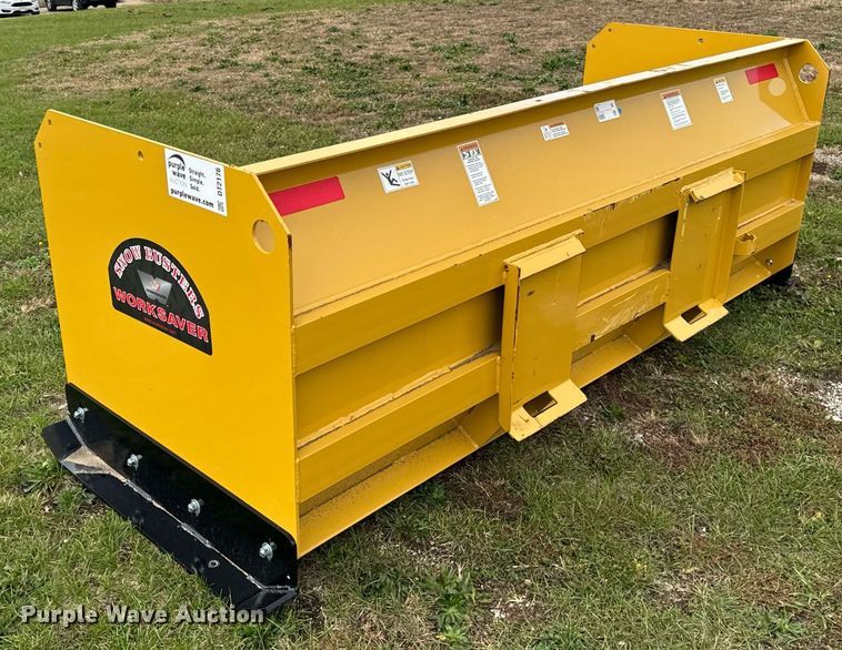 image for item DT2176 Worksaver SPS-3696R skid steer snow pusher