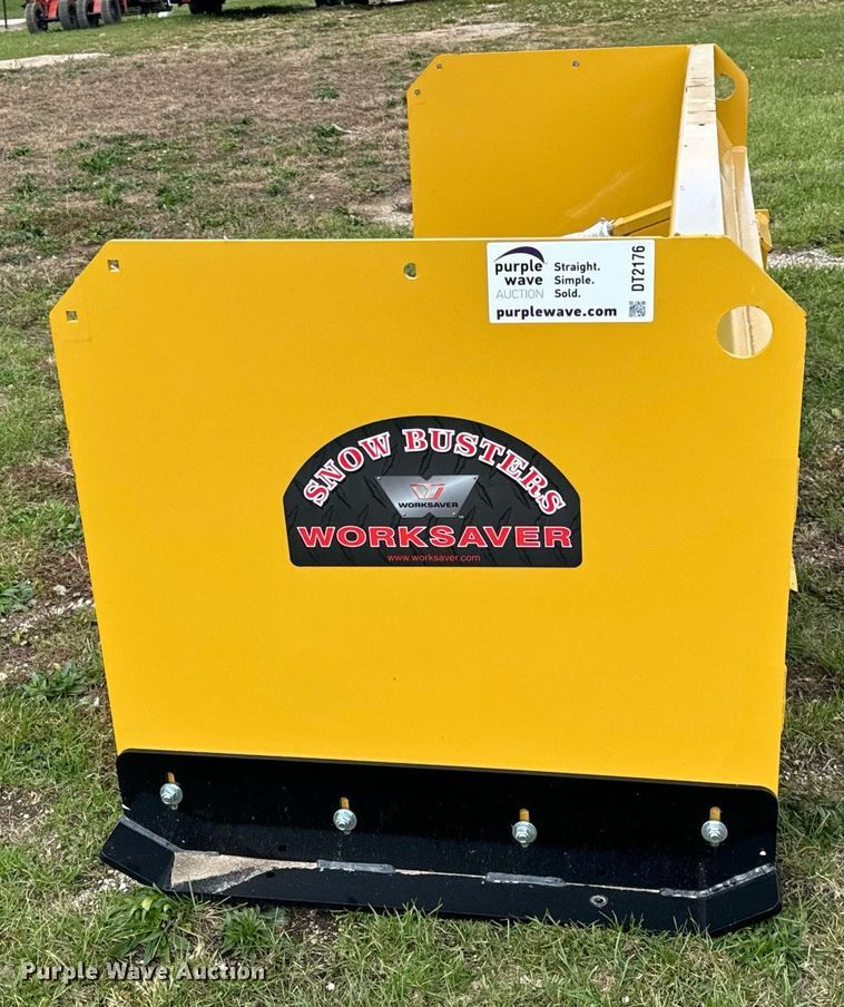 image for item DT2176 Worksaver SPS-3696R skid steer snow pusher