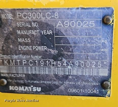 image for item DT7562 2007 Komatsu PC300LC-8 excavator