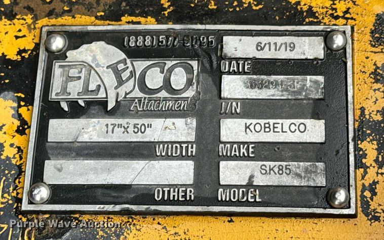 image for item DU9573 2019 Fleco SK85 excavator thumb