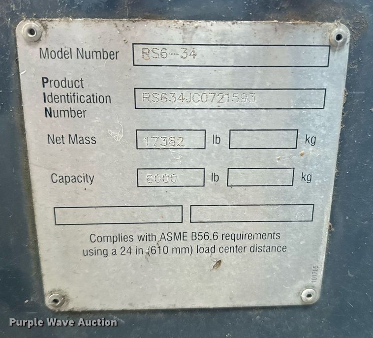 image for item DU9656 2011 Gehl RS6-34 telehandler