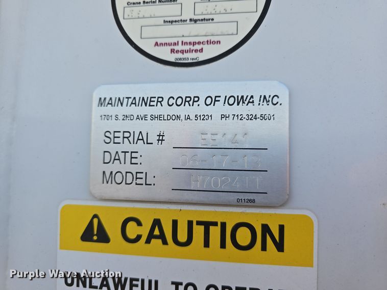 image for item DV0033 2013 Ford F550 Super Duty XL utility / service truck