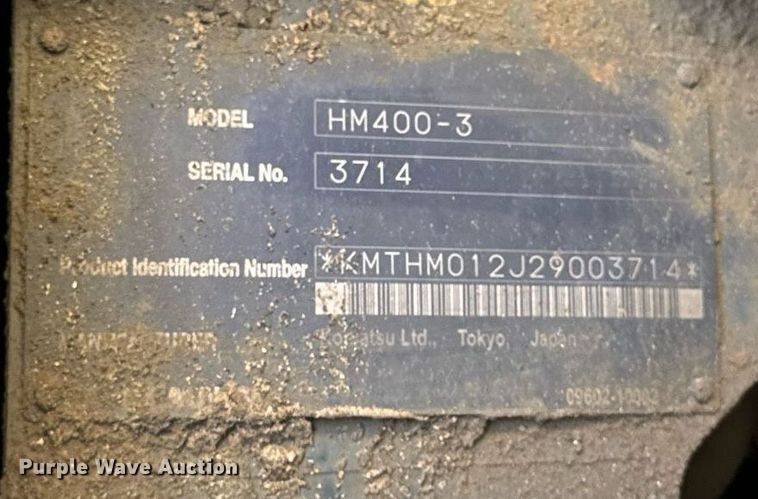 image for item DW2415 2014 Komatsu HM400-3 haul truck