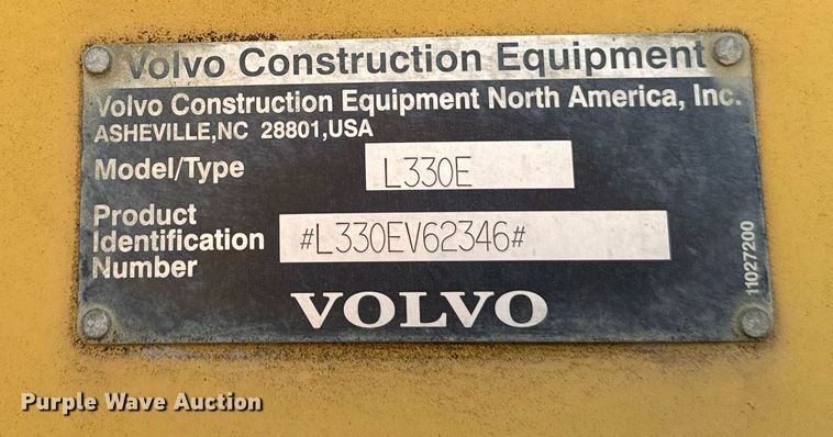 image for item DW2420 2006 Volvo L330E wheel loader