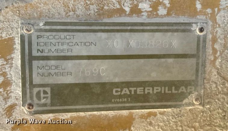 image for item DW2421 1986 Caterpillar 769C haul truck