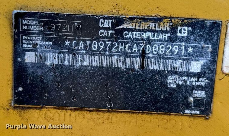image for item DW2423 2006 Caterpillar 972H wheel loader