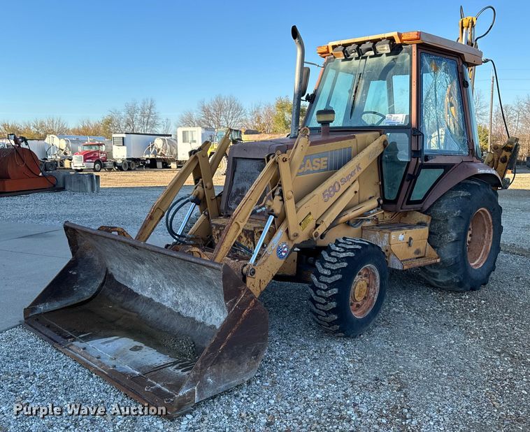 1991 Case 580 Super K backhoe in West Burlington, IA | Item