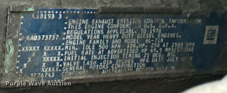 image for item DW2438 1978 GMC Brigadier dump truck