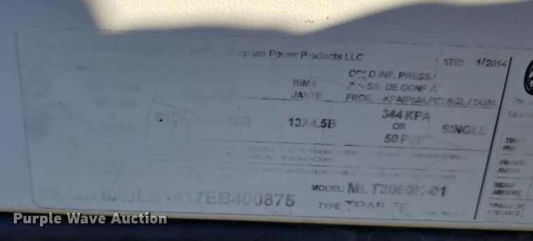 image for item DW3924 2014 Magnum Power MLT3060K light plant