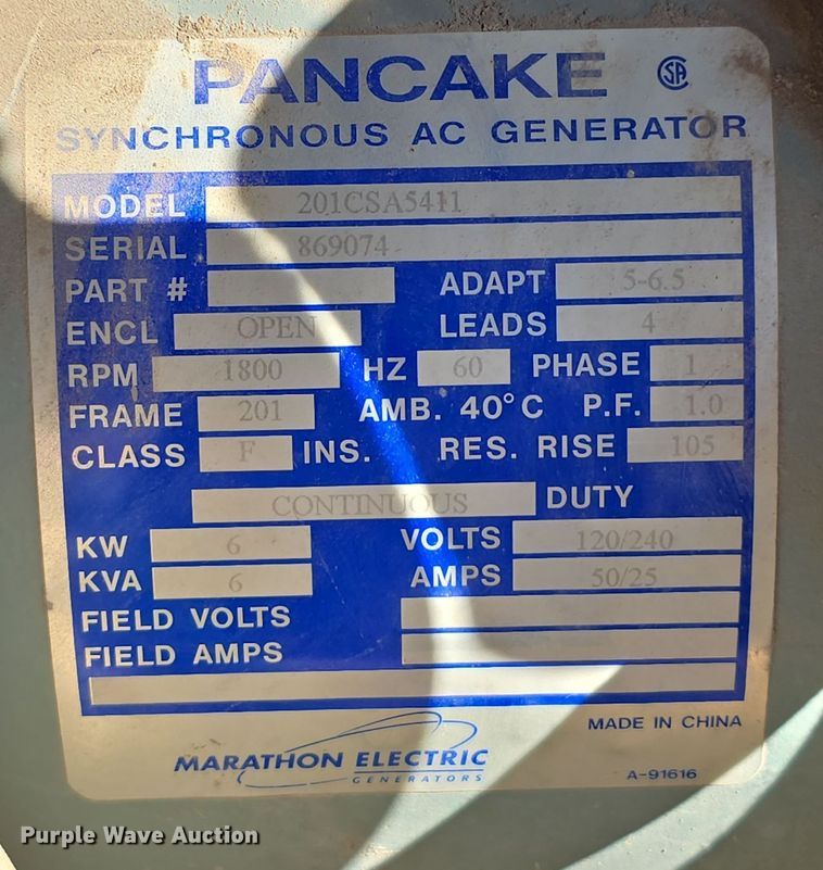 image for item DW3924 2014 Magnum Power MLT3060K light plant
