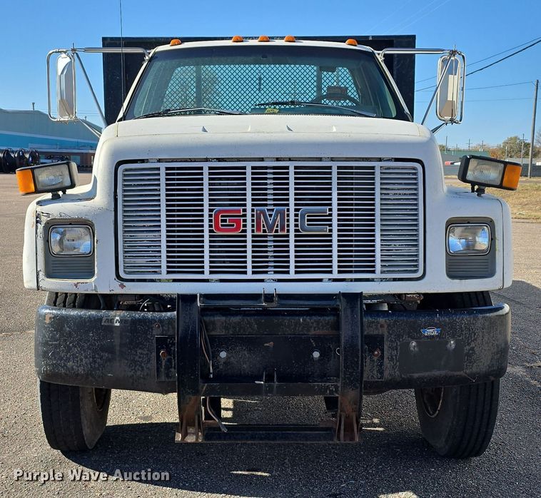 image for item DW3970 1991 GMC Topkick dump flatbed truck