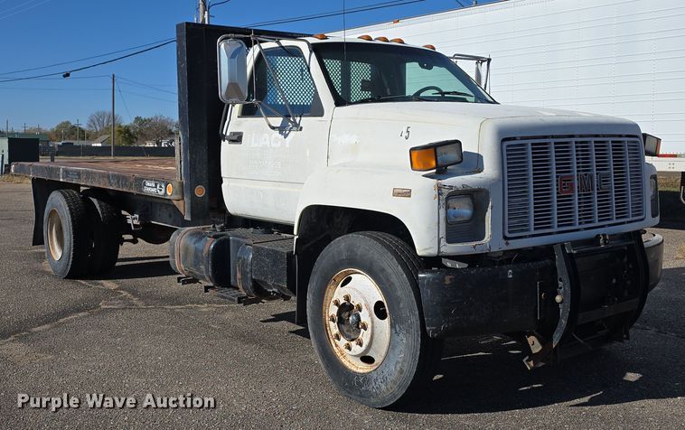 image for item DW3970 1991 GMC Topkick dump flatbed truck